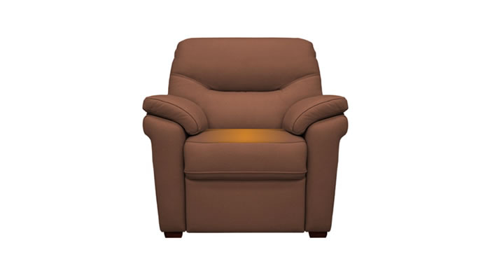 G Plan Seattle Heated Leather Armchair Cambridge Conker